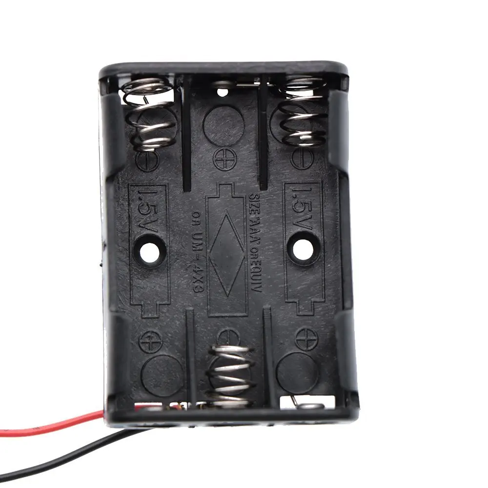 3x1 5 V AAA пружинный зажим для аккумулятора пластиковый 4 3 чехол с проводом 100 шт./лот|