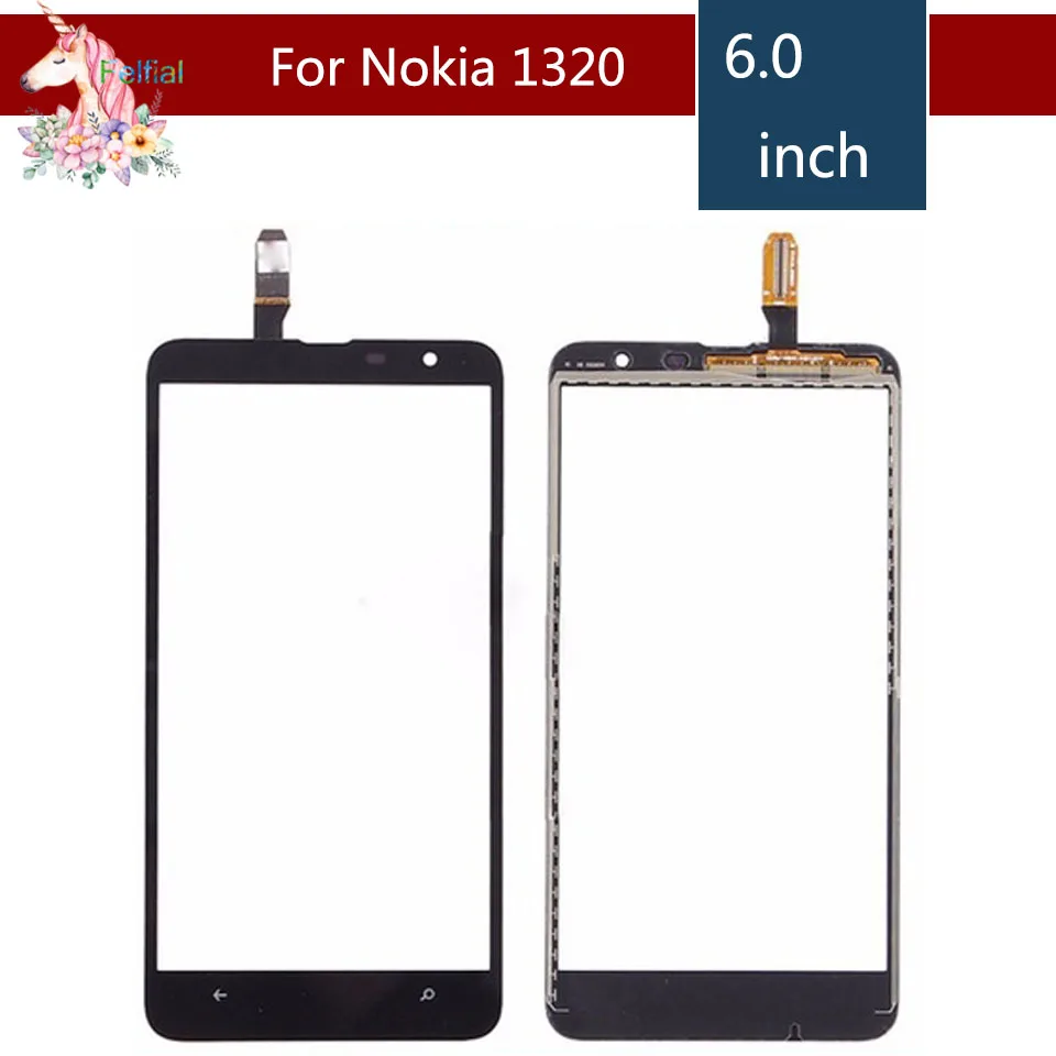 6 0 &quotдля Nokia Lumia 1320 N1320 сенсорный ЖК экран дигитайзер сенсор внешнее стекло