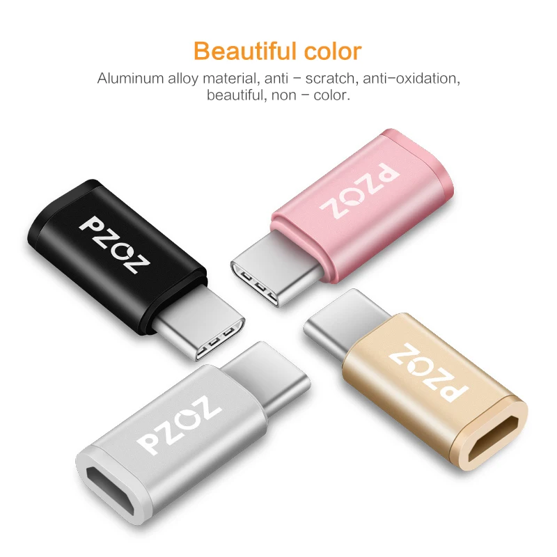 Адаптер Micro USB PZOZ для зарядки iPhone Xs Max Xr X 8 7 6 iPad кабель type c otg|micro usb adapter|otg adaptermicro to |
