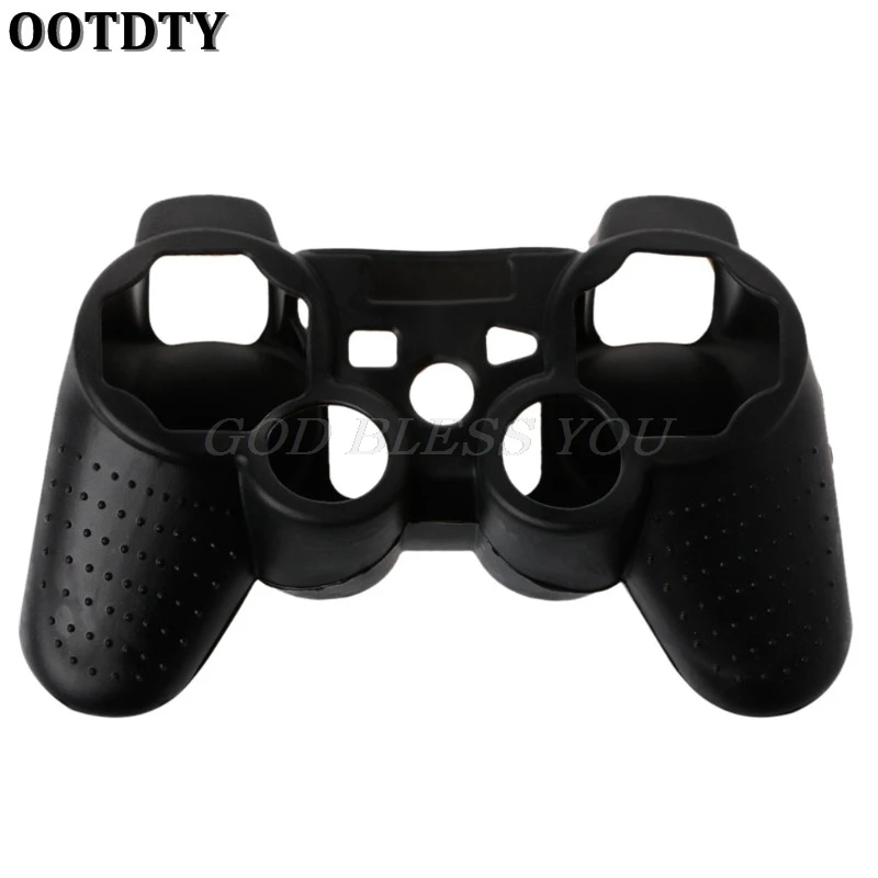 Черный Для sony Playstation 3 контроллер силиконовый защитный чехол для кожи чехол для PS3 контроллер Джойстик гелевый резиновый для PS3 - Цвет: Черный