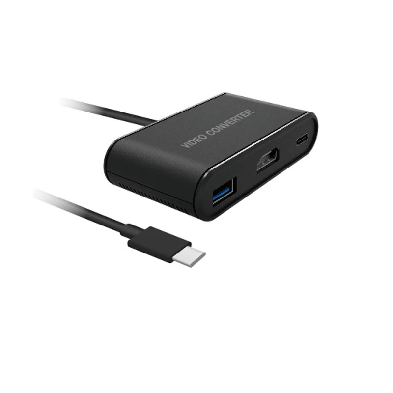Портативный адаптер концентратор Type C HDMI с разъемами для зарядки и передачи
