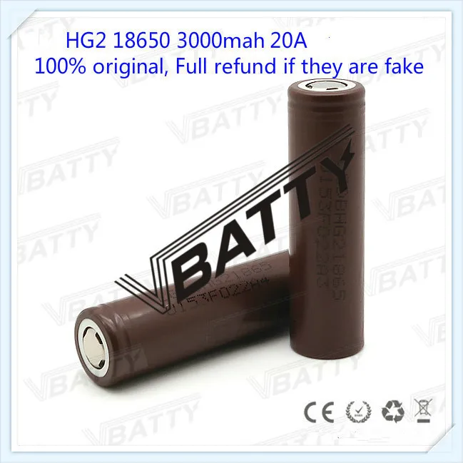 2 шт. бесплатная доставка Аккумулятор LG HG2 18650 3000 мАч 20A 3 7 В аккумулятор PK imr мАч|imr
