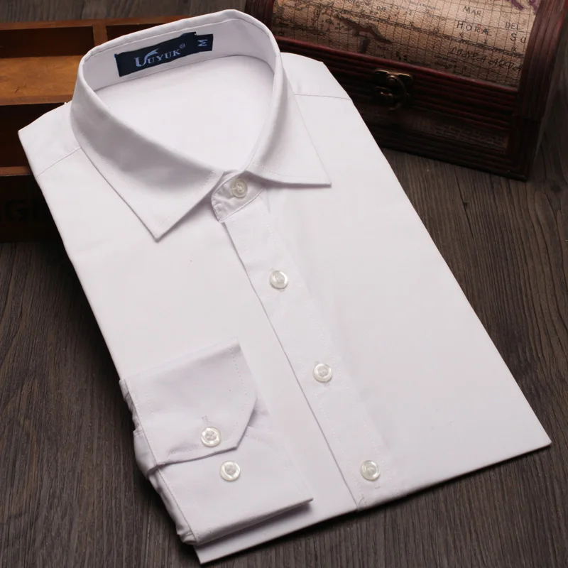 Новинка 2019 мужские классические рубашки с длинным рукавом деловые Мужская