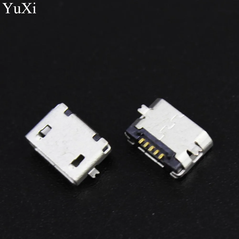 YuXi 50 шт./лот гнездо Micro USB MK5P MINIUSB 5 Pin SMD DIP разъем Замена частей|Соединители| |