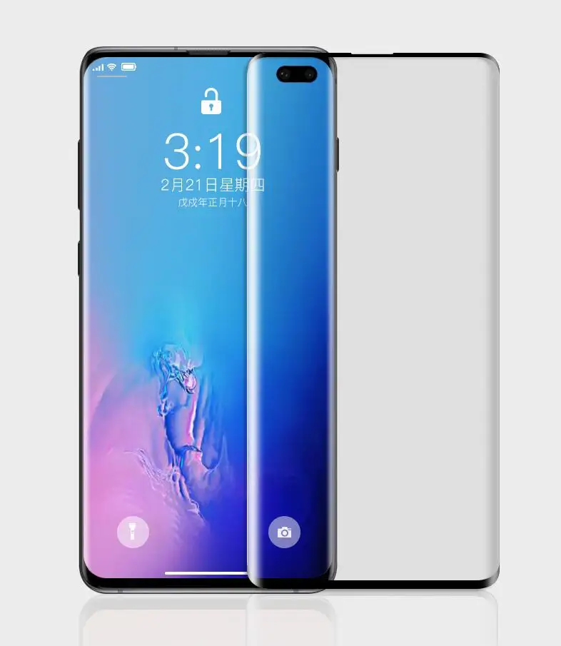 2 шт./лот 5D полный изогнутое закаленное Высокопрочное Стекло для samsung S10 S10Plus S10E S8 S8plus S9 S9Plus Note8 Note9 Экран протектор
