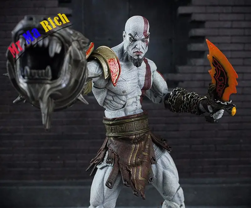 God Of War 3 Ghost Sparta Kratos экшн ПВХ фигурка Da Collezione модель игрушки Spedizione Gratuita 18 см |