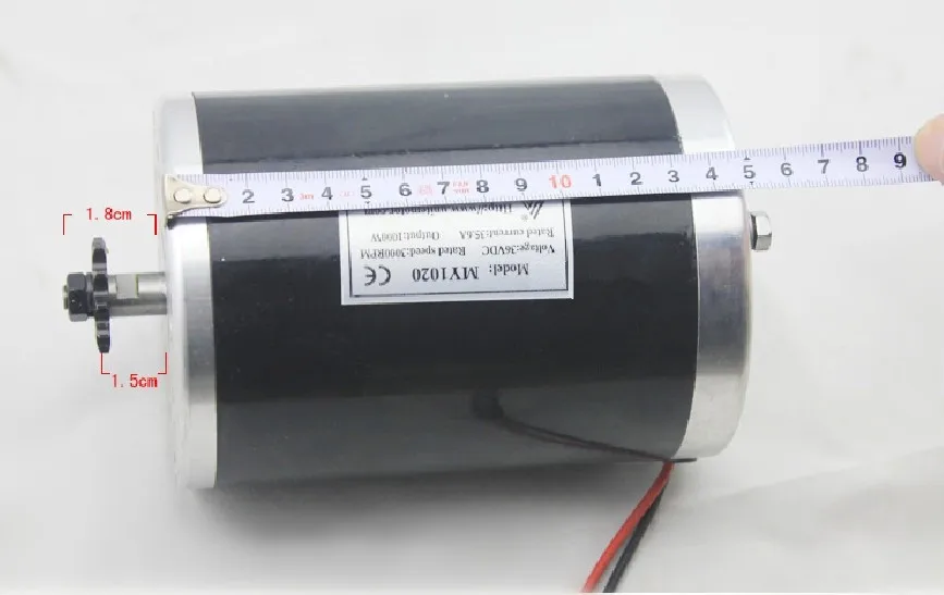 Elétrico da Escova do Triciclo Bonde do Trotinette Motor de My1020 dc sem Placa Motor Escovado Inferior 1000w 36v 48v