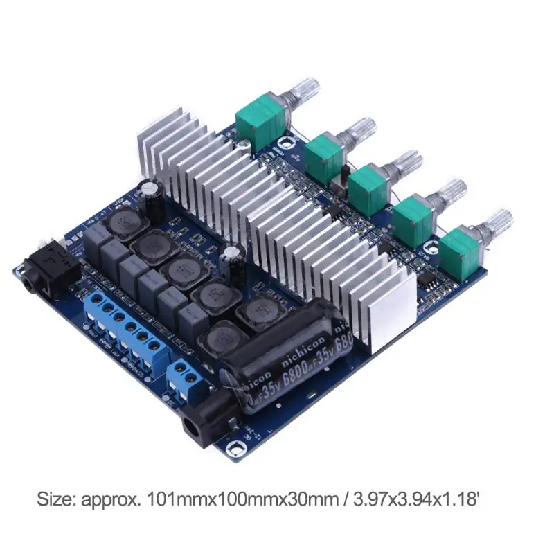 Tpa3116 усилитель сабвуфера доска 2 1 канал высокой мощности Bluetooth 4 аудио Dc12V-24V 2x50 Вт +