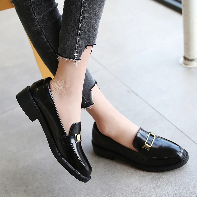 Эспадрильи женские в британском стиле брендовые туфли на плоской подошве