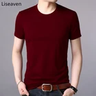 Liseaven, Мужская футболка, футболки с коротким рукавом год, с круглым вырезом, топы, Мужская одежда, мужские футболки