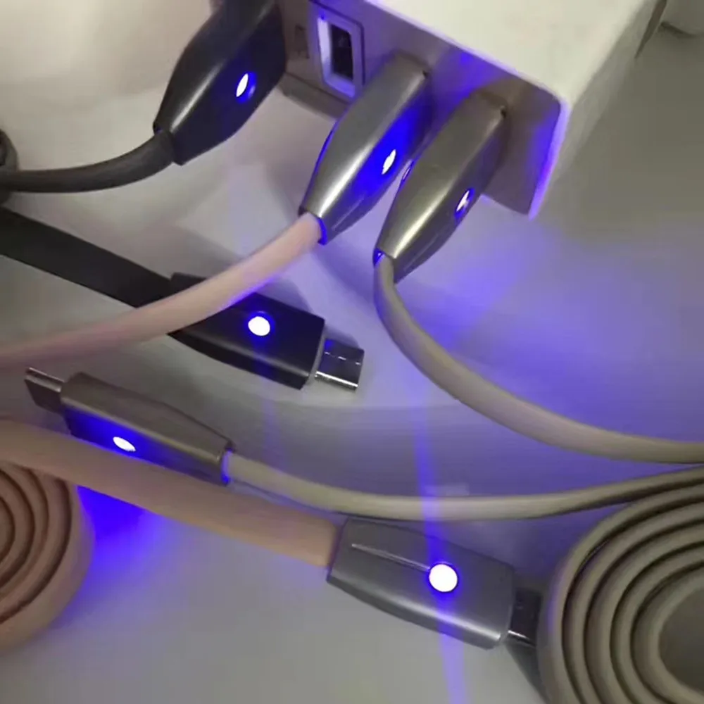 Микро USB Высокое качество с свет кабель передачи данных для быстрой зарядки Android