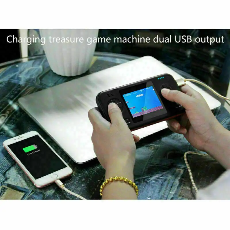 Игровой консоли портативных игровых с 8000 мА/ч Мощность банк игры портативные