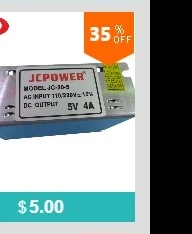 Новые Трансформаторы освещения AC100-240V к DC 5 V 20A 100 W Регулируемый импульсный источник питания