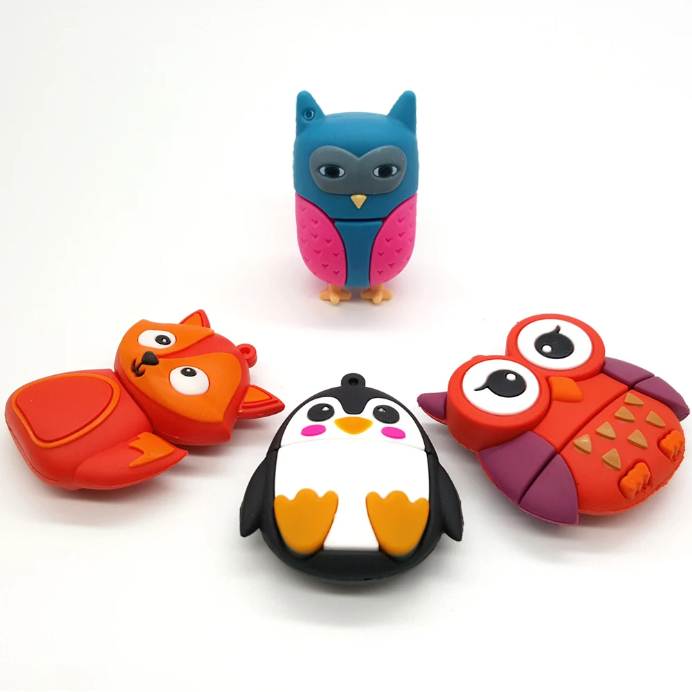 Высокоскоростные игрушки мультфильм USB флеш-накопители 2 0 флешки 4 ГБ 8 16 32 64