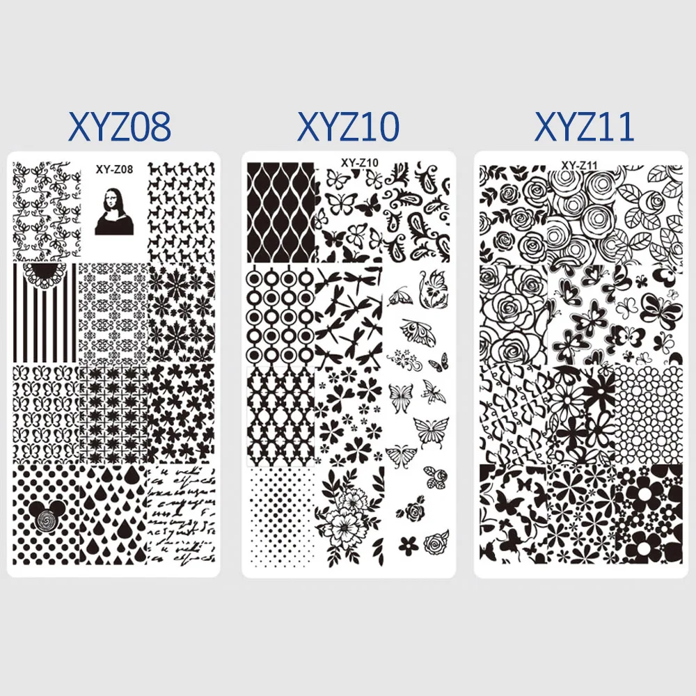

1pcs Nail Art Stamping Template Dreamcatcher Windmill Flowers Patterns Stencil DIY Nail Designs Manicure Stamp Plate JIXYZ01-32