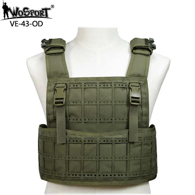 OD WosporT тактический жилет съемный модульный Водонепроницаемый Регулируемый Molle страйкбол Пейнтбол CS Охота Стрельба Жилет Открытый - Цвет: OD