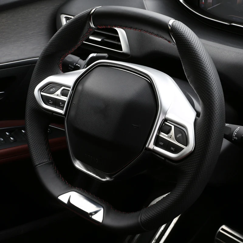 Автомобиль манго для peugeot 5008 авто Стайлинг крышка рулевого колеса отделка