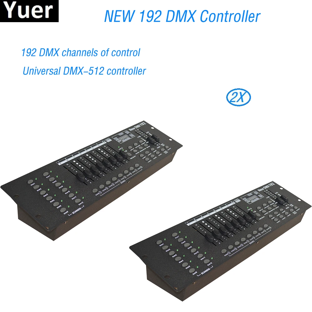 

2 шт./лот профессиональное сценическое DJ оборудование новый 192 DMX контроллер для LED Par движущаяся головка прожекторы диско DJ контроллер сцены
