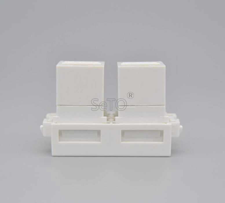 Сетевой модуль SeTo 128 Type Double RJ45 Cat5e сетевой Keystone для розетки настенной