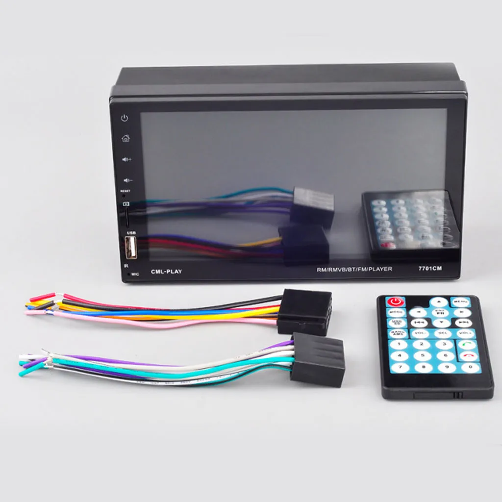 Автомагнитола с 7 дюймовым сенсорным экраном HD MP5 плеер RDS FM AM радио Bluetooth USB AUX