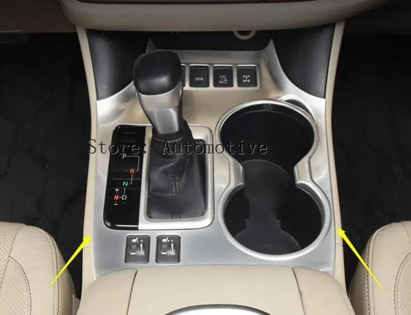 

For Toyota Highlander ABS Chrome Water Cup Holder Decoration Cover Trim 2015