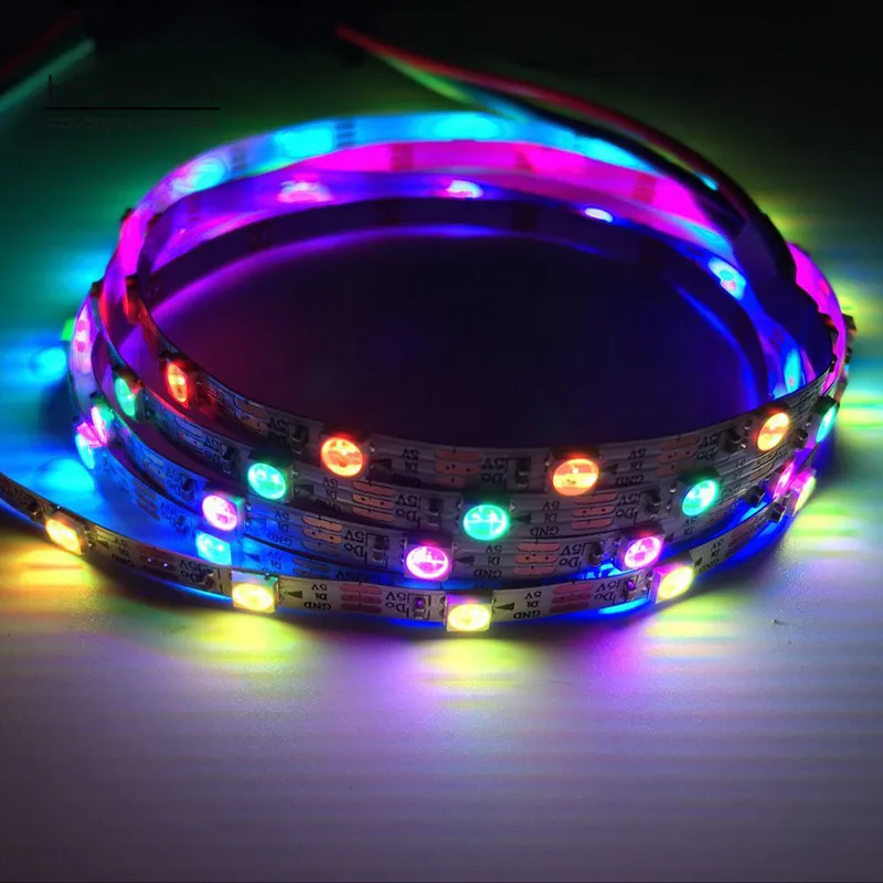 1 м SK6812 60 светодиодов/м 5 в Smd3535 узкая светодиодная индивидуальная программная