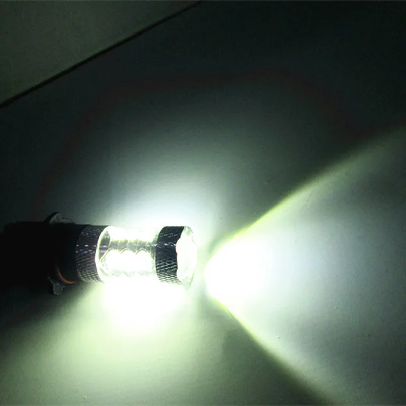 2 шт. P13W 80 Вт 16 SMD cree чип Высокая Мощность Противотуманные фары Лампа 6000k