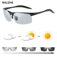 men women photochromic sunglasses polarized uv400 aluminium magnesium driving rider sports chameleon change color sun glasses