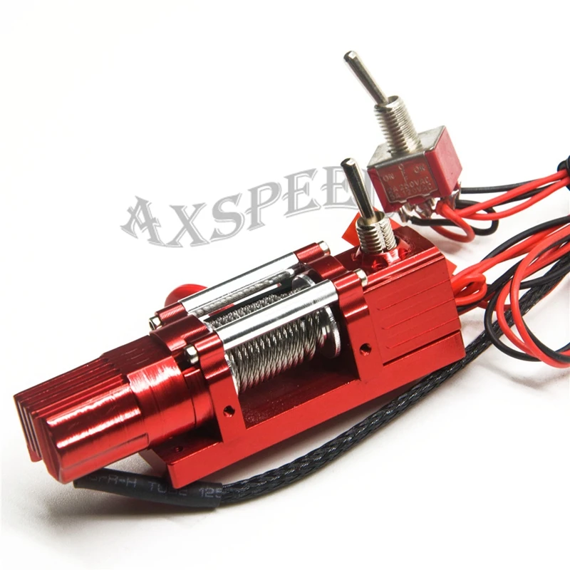 AXSPEED 1: 10 RC Гусеничный Металлический Стальной проводной блок управления лебедкой #