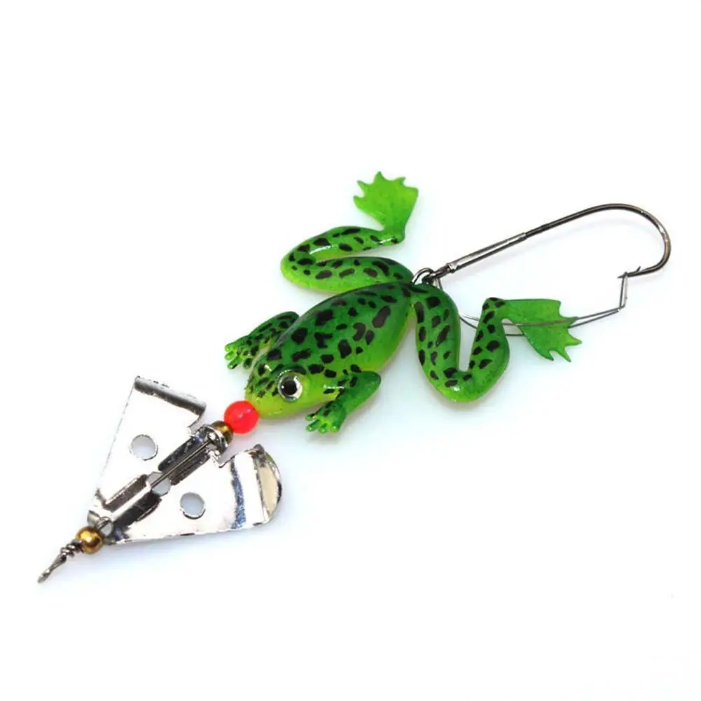 Лот 4 шт резиновая лягушка мягкие рыболовные приманки басы CrankBait тонущие 9 см 3 54