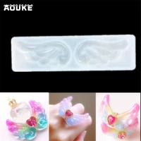 angel wing diy jewelry crystal drops epoxy mold pendant translucent molds chocolate silicone mould mobile phone decoration tools