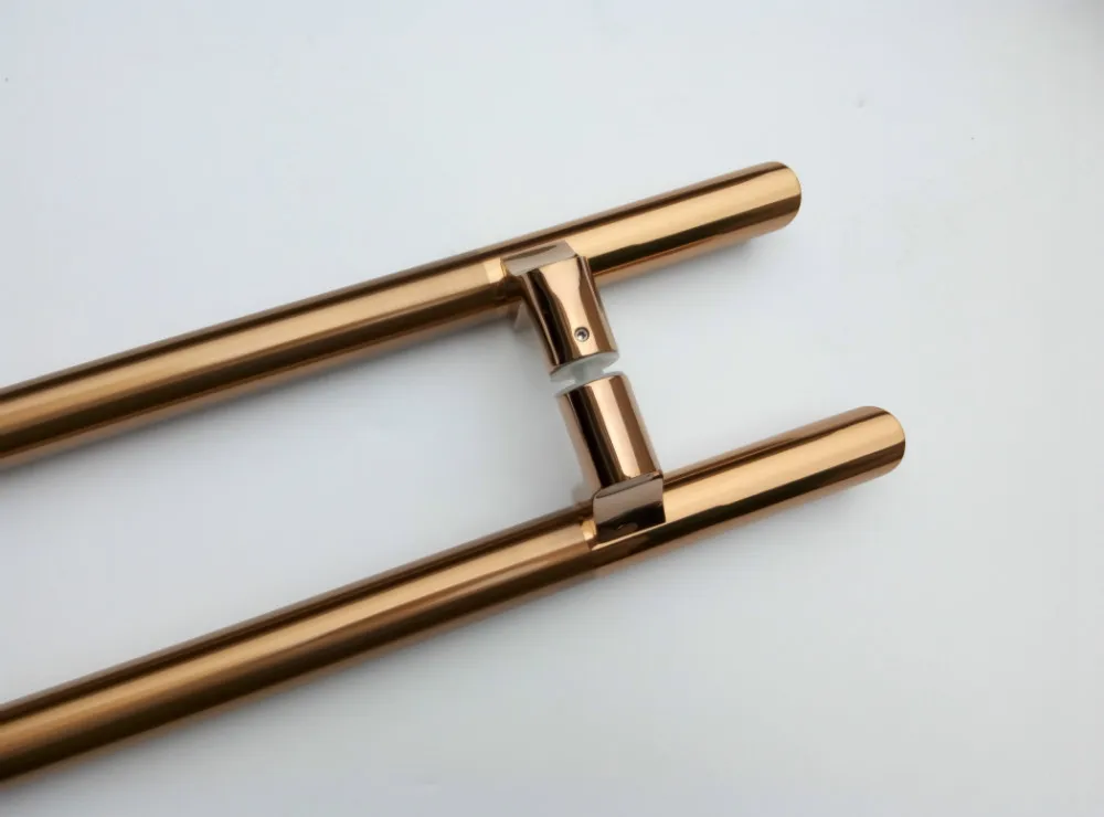 Ручки для входной двери цвета розового золота 304 нержавеющая сталь