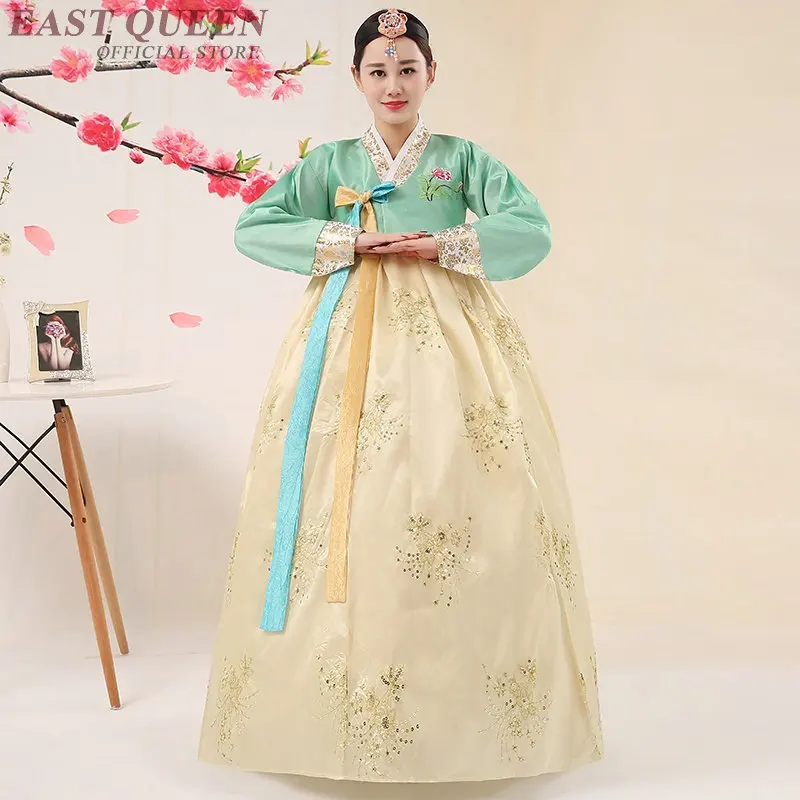 Традиционное корейское платье hanbok свадебное танцевальное национальная одежда