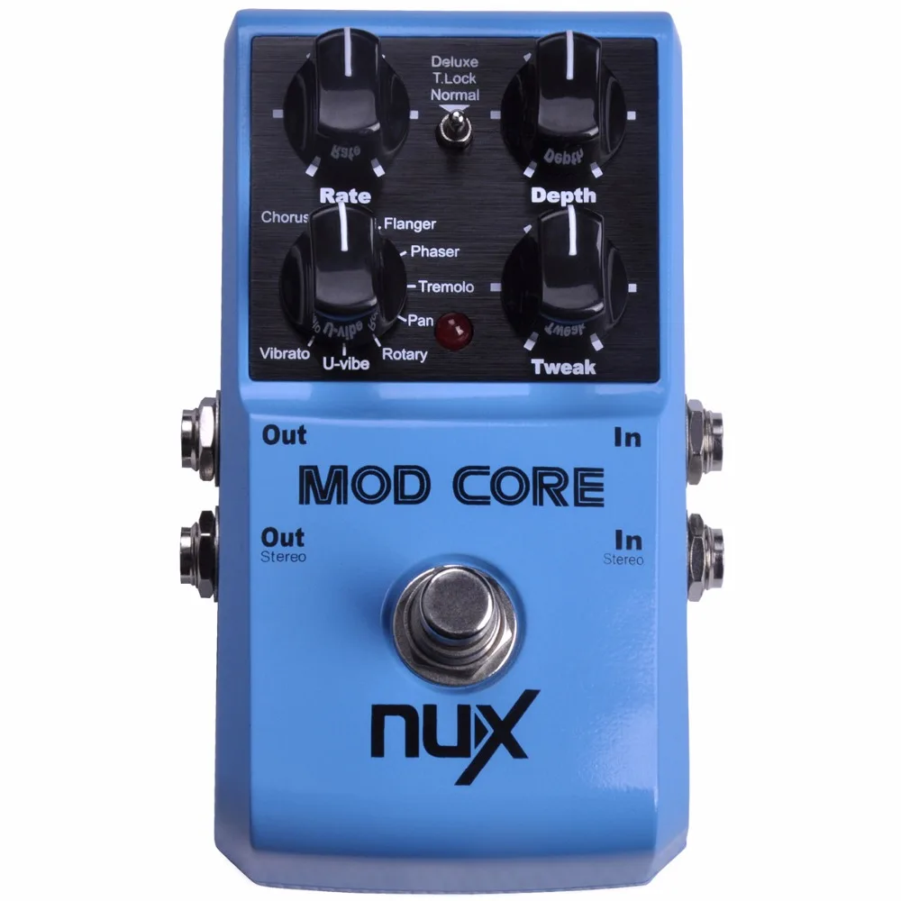 Педаль для гитарных эффектов NUX MOD Core 8 модуляционных Хор Flanger Phaser вращающаяся