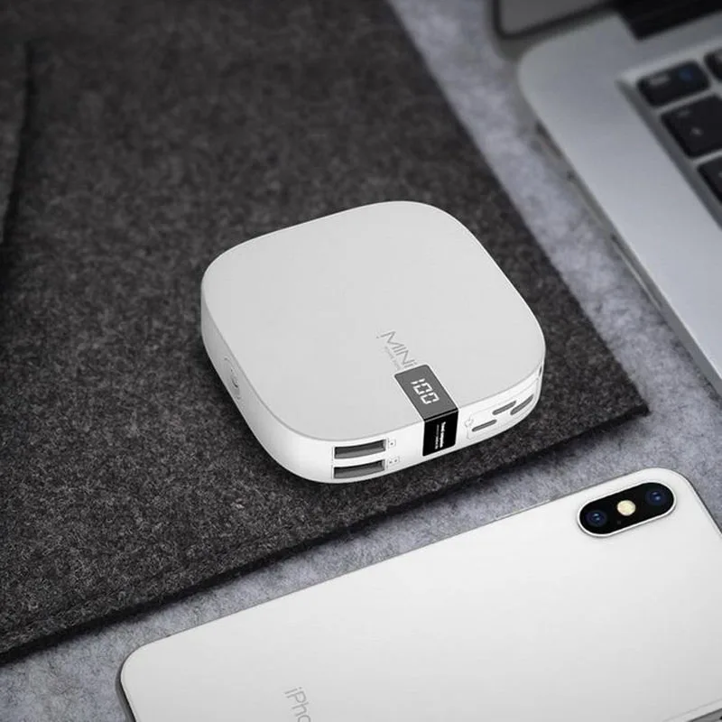 Мини Портативный 20000 мАч Внешний аккумулятор для Xiaomi 2 USB ЖК дисплей портативное