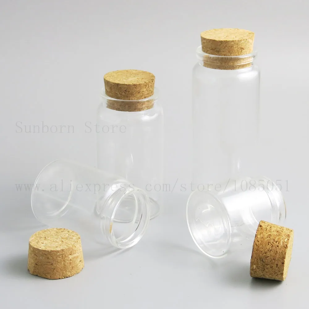 Big Empty Transparent Bottle Jar With Cork Stopper Clear Glass Container for Laboratory School Storage 150ml 400ml 800ml | Красота и