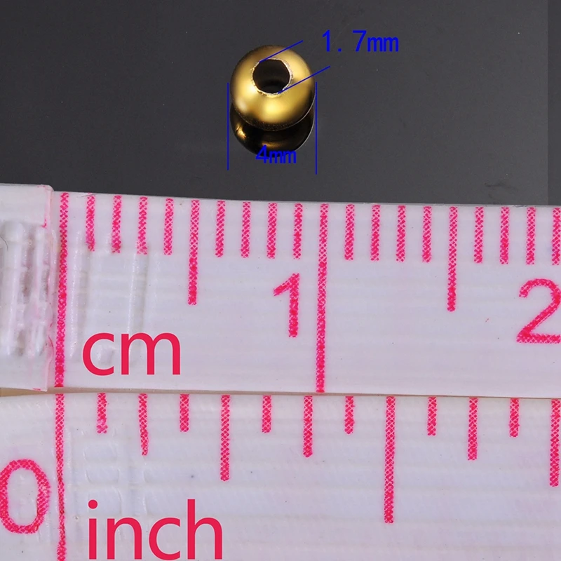 FUNIQUE модные очаровательные бусины 30 шт из нержавеющей стали Гладкие для поделок и