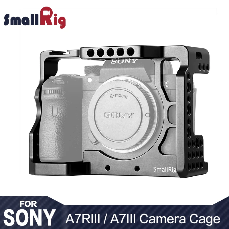 SmallRig A73 Cage A7R3 / A7RIII / A7III Camera Cage for Sony A7R III / A7M3/ A7 III W/ Arri Locating / 4/1 8/3 Threads hole 2087