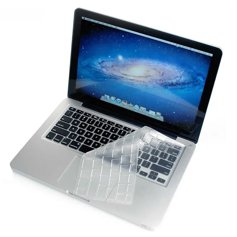 Чехол для клавиатуры ноутбука прозрачный силиконовый тонкий чехол MacBook старого