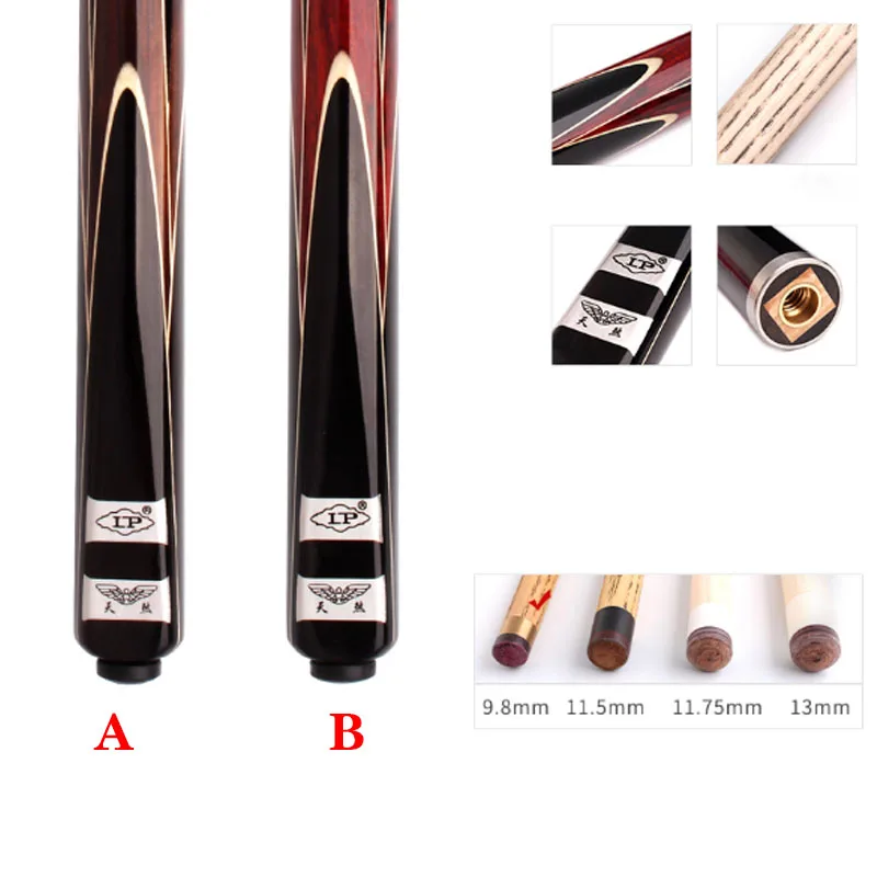 2019 Новое поступление оригинальный LP Tiansha 3/4 Снукер cue Stick набор 9 8 мм наконечник с