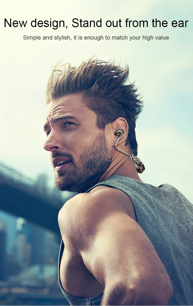 BS137 bluetooth наушники Born для спорта Бег беспроводной bluetooth 5,0 наушники гарнитура с микрофоном шейным ремешком