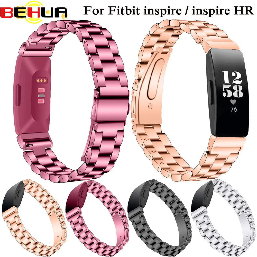 

Fashion Stainless Steel Watch Band for Fitbit inspire Replacement Wrist Strap for Fitbit Inspire HR Activity Tracker Bracelet