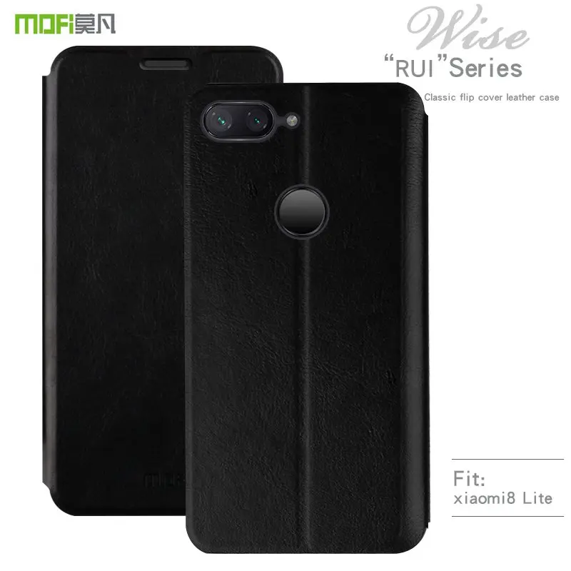 Чехол MOFI для Xiaomi Mi 8 Lite откидной силиконовый чехол из искусственной кожи телефона