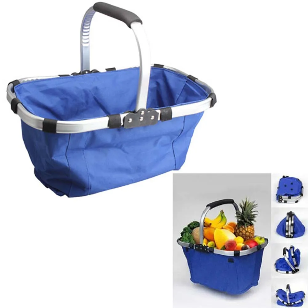 Reusable Foldable Storage Bags Waterproof Eco-friendly Shopping Grocery Picnic Hand Basket | Дом и сад