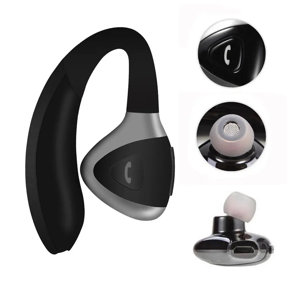 S106 Беспроводной Bluetooth наушники CSR4.1 Ушные крючки Тип Сменные Батарея с микрофоном