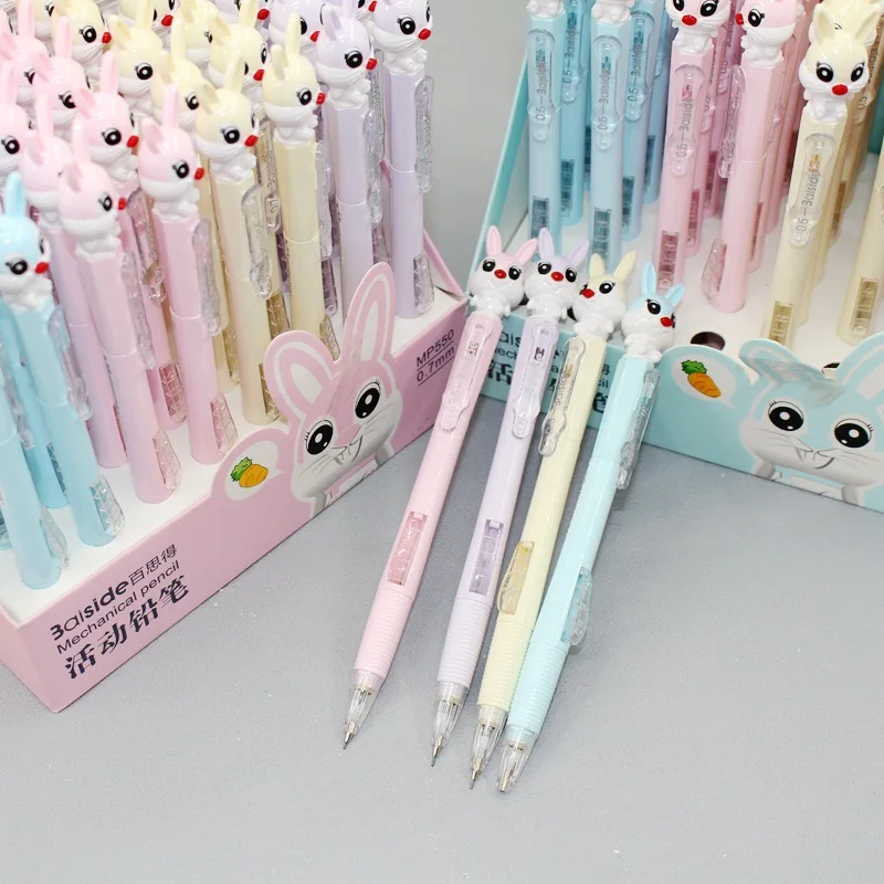 Механические карандаши в форме мультяшного кролика 48 шт./лот школьные и офисные