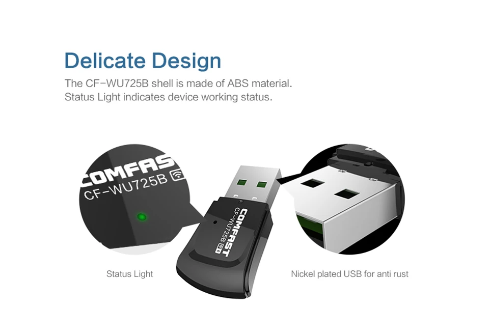 150 Мбит/с Comfast CF WU725B Bluetooth 4 0 беспроводной Mini USB адаптер Wi Fi 802.11b/g сетевая карта