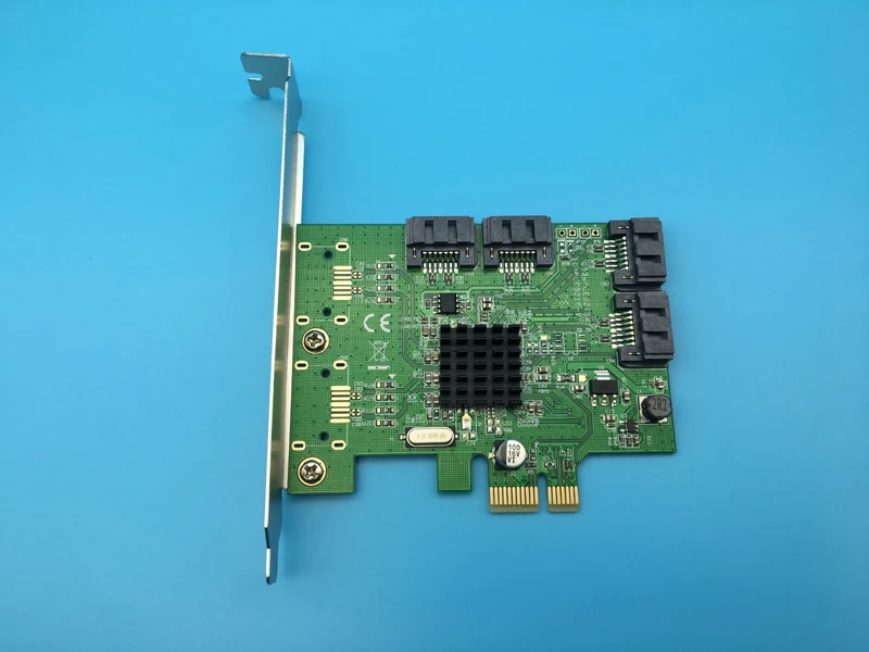 Карта расширения 88SE9215 4 порта внутренний PCI-Express SATA 3 0 6 ГБ/сек. | Компьютеры и офис