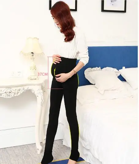 Новые весенне-зимние брюки для беременных с высокой талией повседневные Модные |