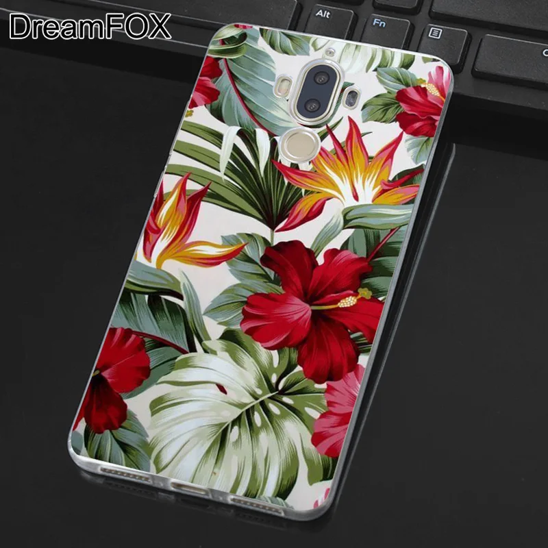 DREAMFOX M500 зеленые растения и цветы популярный Мягкий силиконовый чехол из ТПУ для